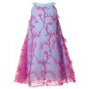 FAIRY COUPLE Girl's A-Line Embroidered Tulle Halter Knee Length Dress K0242 - Obleke - $79.99  ~ 68.70€
