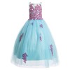 FAIRY COUPLE Girl's Ball Gown Floor Length Applique Flower Girl Dress K0169 - Dresses - $99.99 