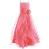 FAIRY COUPLE Girl's Cascading Crystal Organza Rhinestone Party Pageant Dress K0136 - Dresses - $59.99 