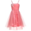 FAIRY COUPLE Girl's Satin Tulle Sleeveless Flower Girl Dress For Wedding K0232 - sukienki - $69.99  ~ 60.11€