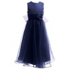 FAIRY COUPLE Girl's Sleeveless Ankle Length Junior Bridesmaid Flower Girl Dress K0125 - Dresses - $59.99 