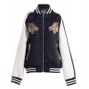 FASHIONOMICS Womens Tiger Up Embroidery Satin Bomber Jacket - Jaquetas e casacos - $39.99  ~ 34.35€