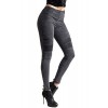 FASHIONOMICS Womens Trendy Stretchy Comfy Skinny Moto Pleated Biker Leggings Pants - Pantaloni - $21.99  ~ 18.89€