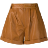FEDERICA TOSI leather shorts - pantaloncini - 