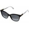 FENDI Sunglasses 0054/S 07TX Black Penguin White 55MM - Eyewear - $114.99  ~ £87.39