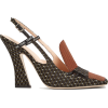 FENDI FFreedom square-toe jacquard sling - Classic shoes & Pumps - 