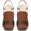 FENDI FFreedom square-toe jacquard sling - Sapatos clássicos - 