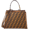 FENDI Fendi Runaway Ff Logo Leather Satc - Hand bag - 