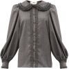 FENDI Ruffled trim wool flannel shirt - Camicie (lunghe) - 