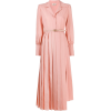 FENDI belted asymmetric pleated dress - sukienki - 