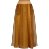 FENDI yellow brown skirt - Suknje - 