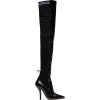 FENDI zwarte Rockoko 105 leren en stoffe - Boots - 