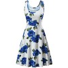 FENSACE Women's A Line Sleeveless Floral Summer Dress - Dresses - $12.99 