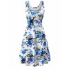 FENSACE Women's Sleeveless Scoop Neck Summer Beach Midi Flared Tank Dress (Large, 17020-9) - 连衣裙 - $18.99  ~ ¥127.24