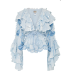 FILLYBOO Lotus Top in Pale Blue Tie Dye - Koszule - długie - $380.00  ~ 326.38€