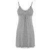 FISOUL Women’s V-Neck Nightgown Sexy Chemise Full Slip Sleepwear Nightwear Sleep Dress - 连衣裙 - $14.99  ~ ¥100.44
