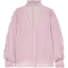 FLEUR DU MAL Ruffled silk-chiffon blouse - Camicie (corte) - 
