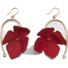 FLORA EARRINGS - Red FLOWERS - Naušnice - 
