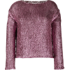 FORTE FORTE metallic-sheen jumper - Swetry - 