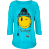 FULL TILT Be Happy Girls Tee Aqua - Long sleeves t-shirts - $16.99 