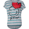 FULL TILT Be Happy Girls Tee Heather Grey - T-shirts - $16.99 