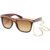 FULL TILT Chain Sunglasses Tortoiseshell - Sunglasses - $9.99 