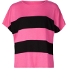 FULL TILT Color Block Girls Tee Pink/Black - T-shirts - $13.99 
