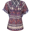 FULL TILT Lace Trim Womens Top Purple - Top - $9.97  ~ £7.58