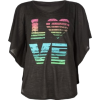 FULL TILT Love Girls Circle Top Black - Top - $16.99  ~ £12.91