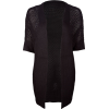 FULL TILT Open Weave Womens Sweater Black - Cardigan - $14.99 