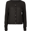 FULL TILT Open Weave Womens Sweater Black - Cardigan - $15.97 