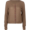 FULL TILT Open Weave Womens Sweater Brown - Cardigan - $15.97 