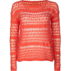 FULL TILT Open Weave Womens Sweater Coral - Pullovers - $27.99 