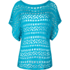 FULL TILT Open Weave Womens Top Turquoise - Top - $27.99  ~ £21.27