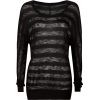 FULL TILT Sheer Womens Scoop Top Black - Long sleeves t-shirts - $22.99 
