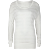 FULL TILT Sheer Womens Scoop Top Cream - Long sleeves t-shirts - $22.99  ~ £17.47