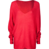 FULL TILT Sheer Womens Sweater Red - Swetry na guziki - $24.99  ~ 21.46€