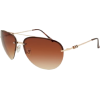 FULL TILT Stripe Temple Sunglasses Brown - Sunglasses - $9.99  ~ £7.59