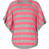 FULL TILT Striped Girls Top neon pink - Top - $17.99 