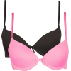 FULL TILT Two Pack Bras Black/pink - Underwear - $7.99 
