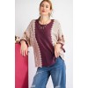 Faded Plum Multi Color Thread Sweater - Puloverji - $59.40  ~ 51.02€