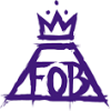 Fall Out Boy FOB purple logo - Teksty - 