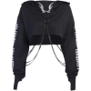 Fallen Angel Cropped Reflective Hoodie - Swetry - £43.00  ~ 48.59€