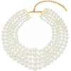 Fallon Faux Pearl Gold-Plated Choker - Necklaces - $420.00 