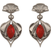 Fan Earrings with Stones - Kolczyki - 