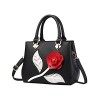 Fantastic Zone Roses Women Handbags Fashion Handbags for Women PU Leather Shoulder Bags Tote Bags Purse - Borse - $24.99  ~ 21.46€