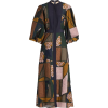Faria patchwork balloon-sleeved dress - 连衣裙 - 