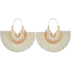 Fashion Retro Hollow Alloy Fan-shaped Earrings - Brincos - 