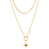 Fashion Star Stainless Steel Inlay Rhinestones Necklace - Ogrlice - $4.28  ~ 3.68€