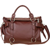 Fashionable Designer Inspired Double Bow Knot Soft Pebbled Leatherette Satchel Tote Hobo Handbag Purse w/Shoulder Strap Brown - Сумочки - $28.99  ~ 24.90€